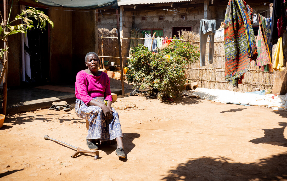Emma Kanyinji, resident of the Gondwe compound, Zambia 